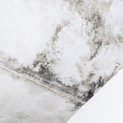 Mold in the corner of a room.