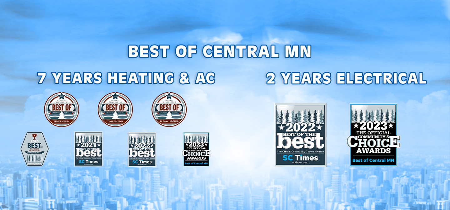 Best of Central MN 7 Years Heating & AC and 2 Years Electrical
